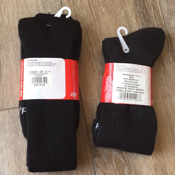 Two pairs tall black socks - Picture 2 of 2